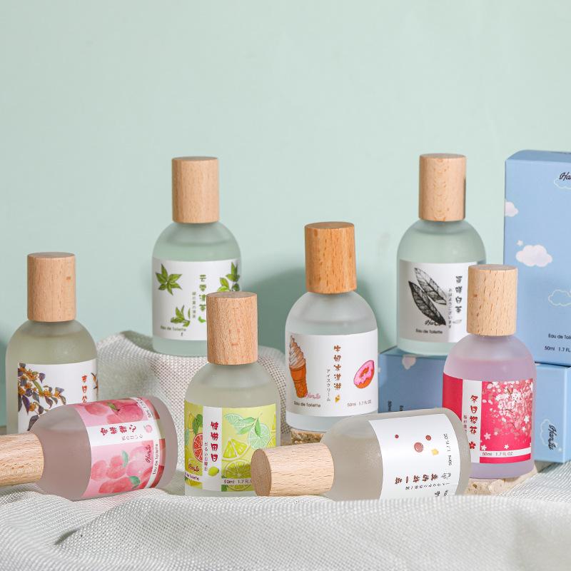 Hanlu Cloud Mist Perfume Men's and Women's White Tea Milk Fragrance Peach Cherry Blossom Fresh Light Fragrance Lasting Niche