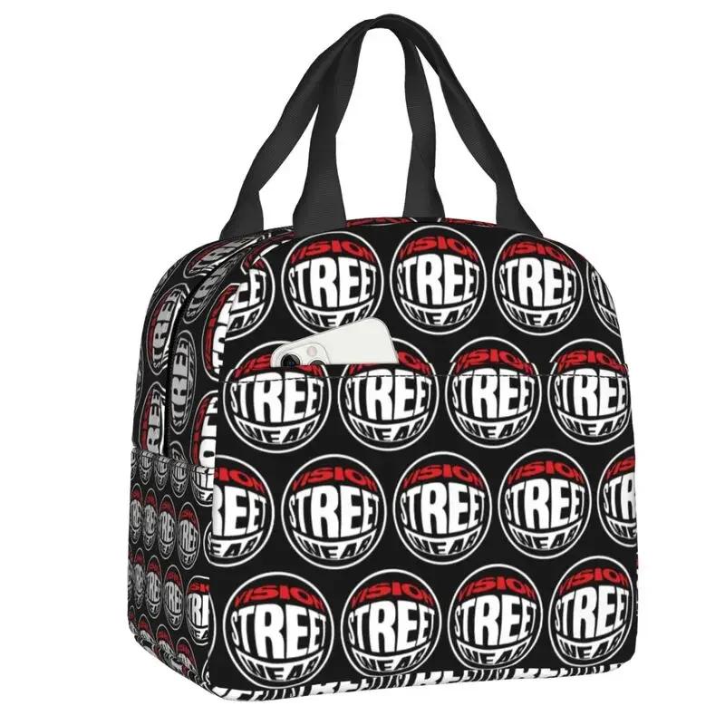 Vision Street Wear Thermal Insulated Lunch Bag Women Resuable Tote for Work School Travel Storage Food Bento Box
