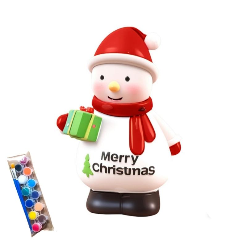

Christmas DIY Unpainted Figurine Money Box Craft For Holiday Savings Decoration Savings Box Craft Project