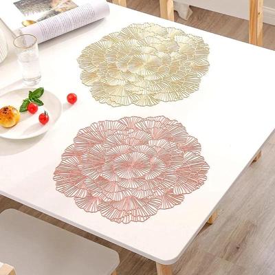 Mantel individual de PVC lavable para mesa de comedor, decoración, juego de manteles individuales antideslizantes, accesorios de cocina, posavasos, almohadilla para vino