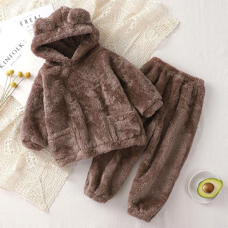 Little Bear Autumn/Winter Pajama Set for Toddlers & Kids - Cute, Warm, High-Grade Outerwear