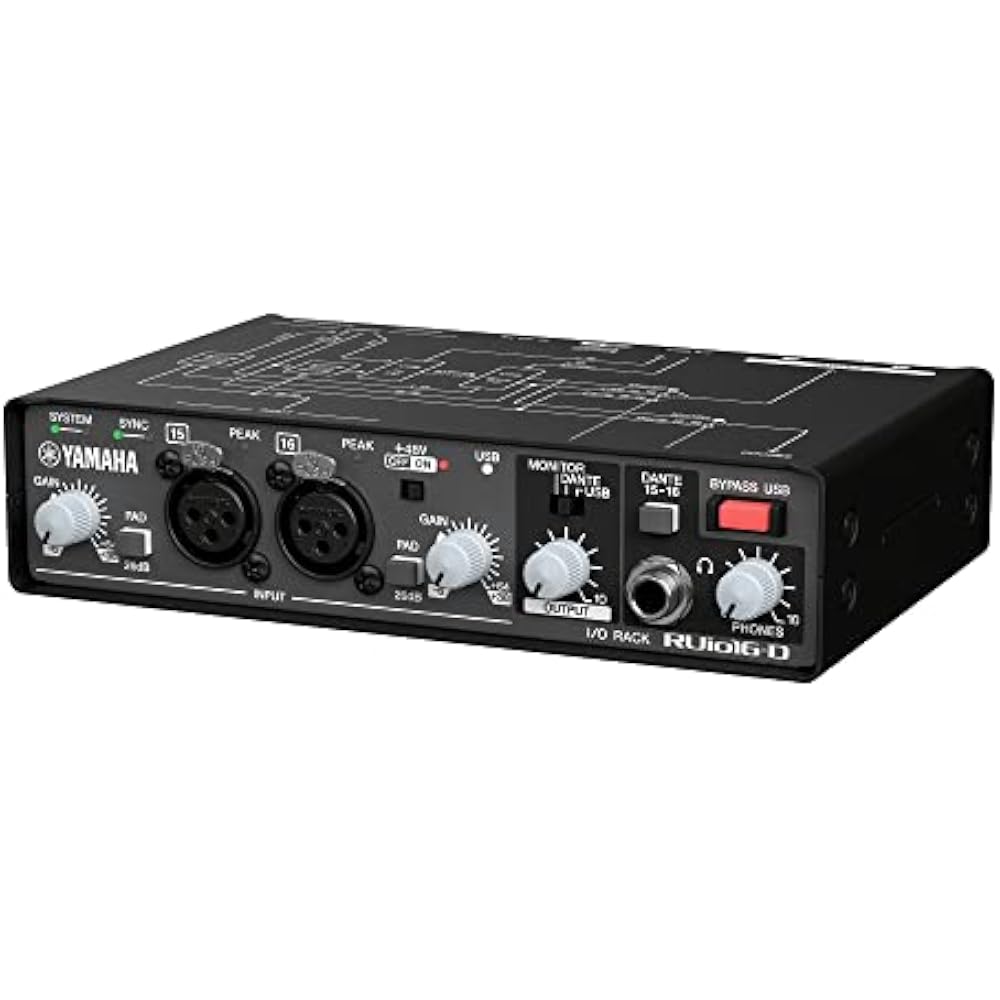 Yamaha YAMAHA I/O rack Dante compatible audio interface RUIO16-D