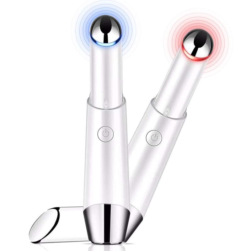 

[Intensive eye care] Eye beauty device eye care Facial beauty device thermal care ion induction slight vibration 2 color LED beautiful skin 3 types of