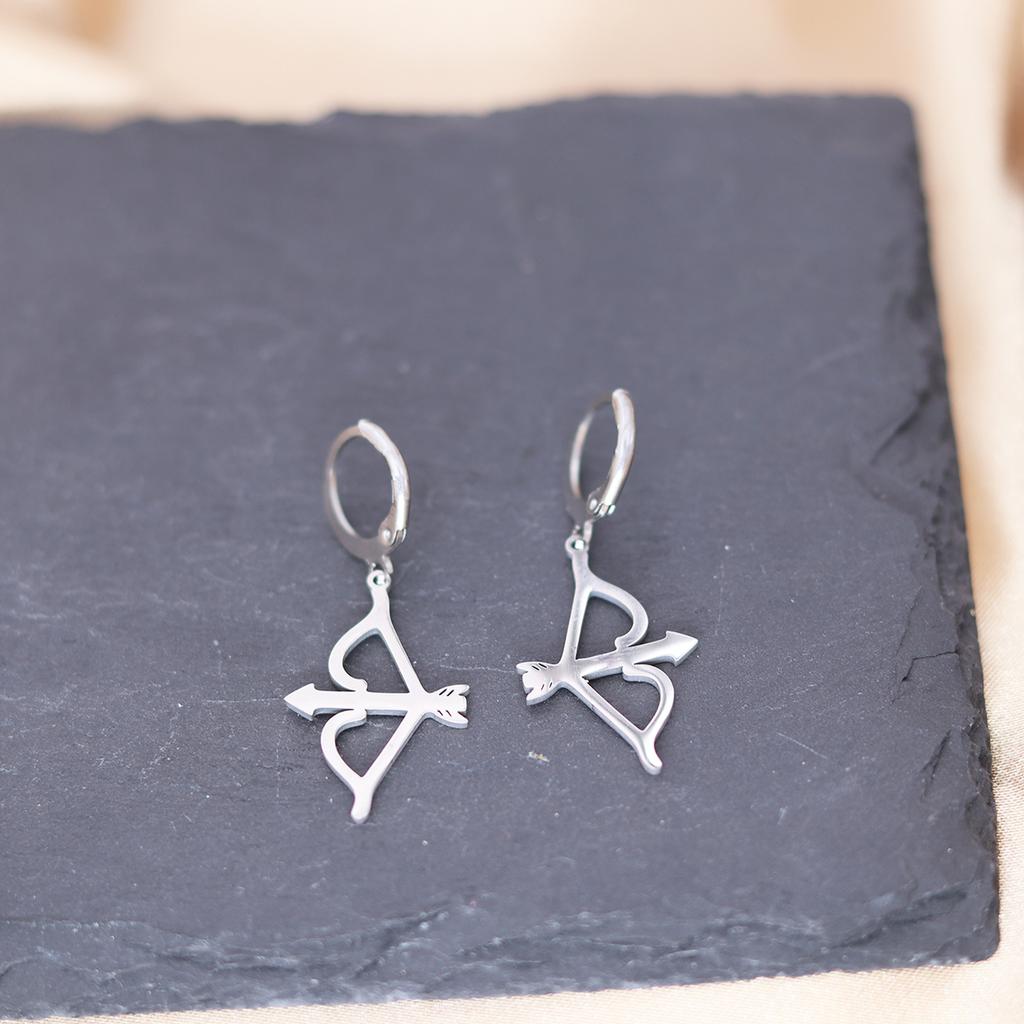Kinitial Stainless Steel Unicorn Ankh Triangle Cross Snowflake Dandelion Mermaid Earrings For Women Trendy Piercing Jewelry