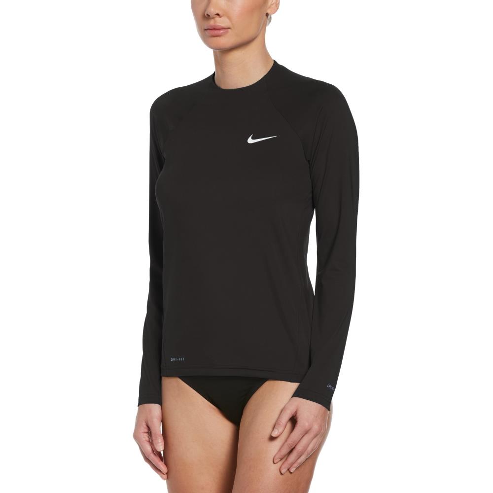 NIKE SWIM Women'S Rash Guard Essential Long Sleeve Hydro Guard Nessa386-001