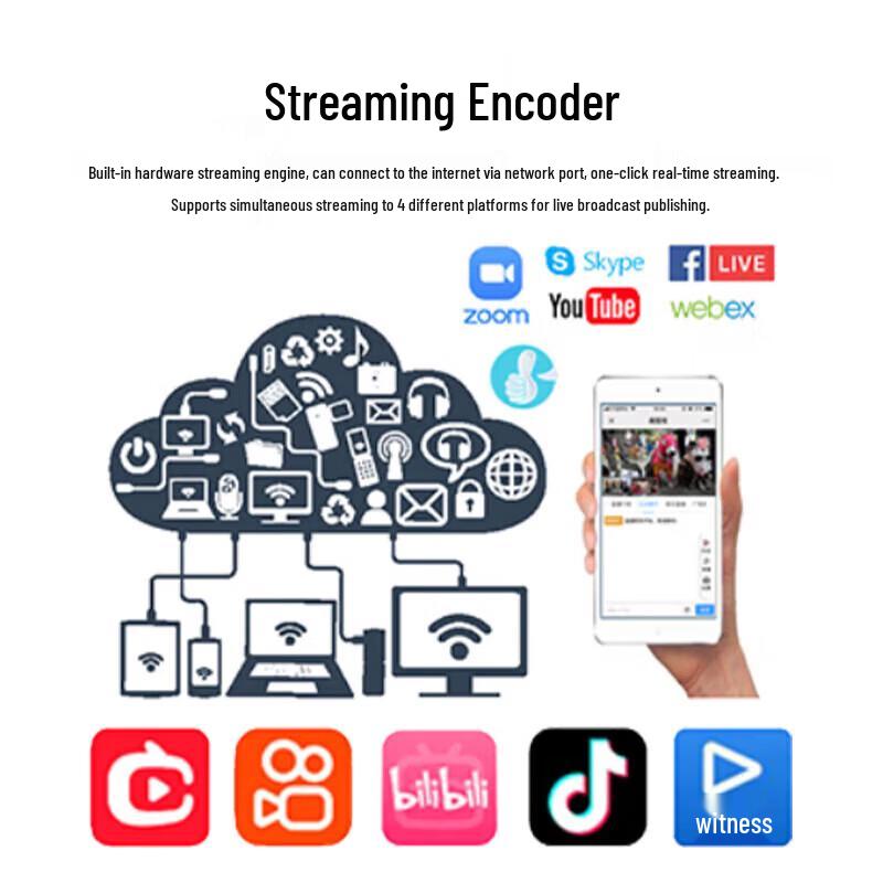 JIA SHI YING R10PLUS 15.6-inch Live Streaming Production Switcher