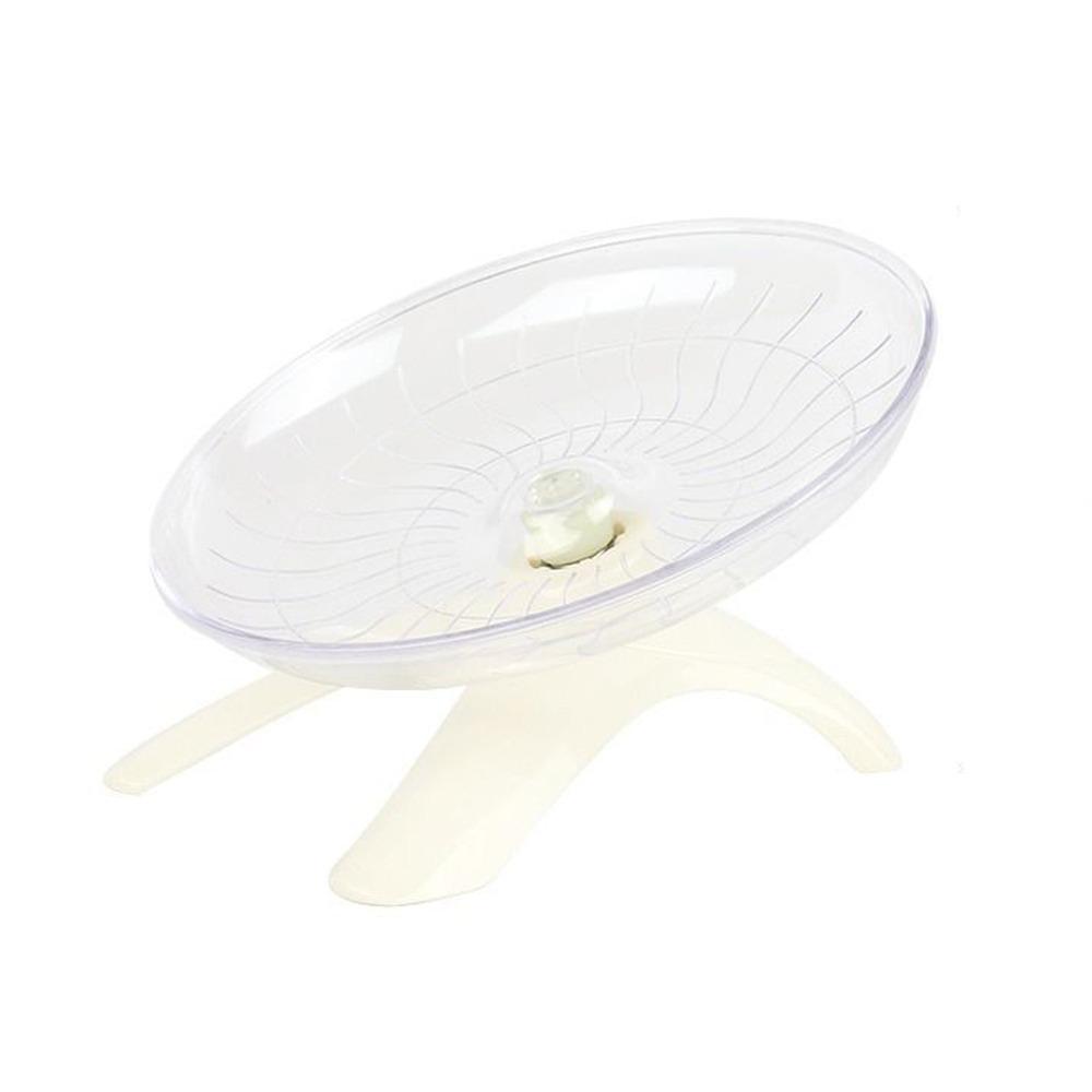 Steel Axle Hamster Flying Wheel Transparent Running Disc Toy  for Small Animal