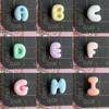 Resin Alphabet Letter Charms 26Pcs Cute Bubble Design Pastel Full A-Z Set for DIY Necklace Bracelet Friendship Gifts