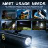 LED Hanging Ear Headlight USB Charging Motion Sensor with 5 Modes Detachable Flashlight for Fishing, Running, and Maintenance Work