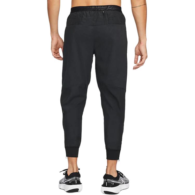 Nike Knitted Sweatpants Men's Black Moderate Cuffed Pants DD6767-045