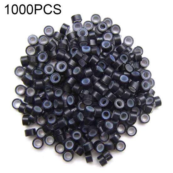 1000Pcs Silicone Buckle Aluminum Micro Rings Wig Hair Link Beads Extension Tools
