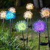 Solar Garden Light Outdoor Dandelion Garden Balcony Decoration Layout Inserted Lawn Lights