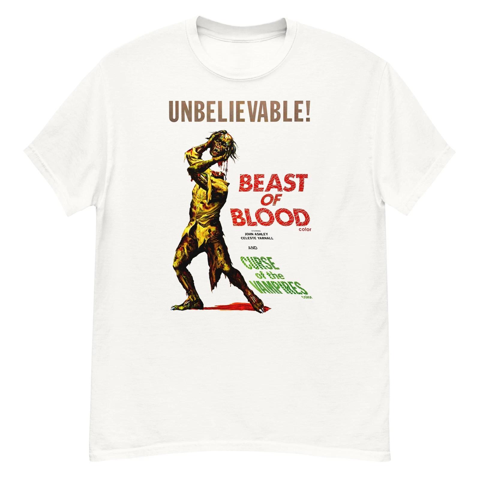 Beast of Blood cult horror double feature fan art t-shirt 3XL