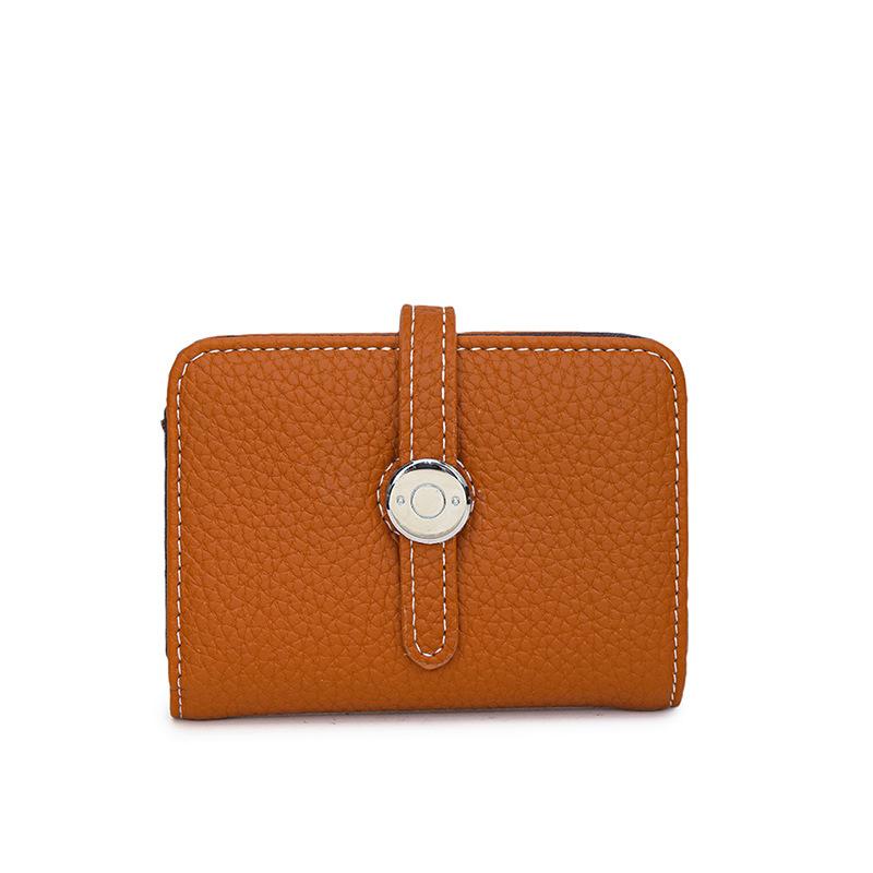Short wallet Women's folding large-capacity wallet New texture casual clutch wallet