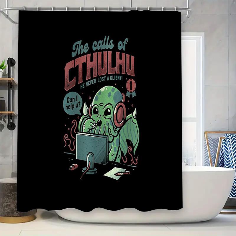

Ocean Horror Tentacle Monster Shower Curtain Spooky Gothic Dark Art Bathroom Decor Home Novelty Gift 90x180cm