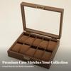 Wooden Watch Box with 10 Slots Soft for Collectors