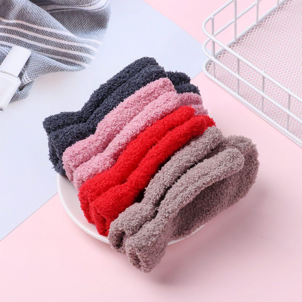 Boys Girls Hot Sale Baby Lovely Soft Warm Full Fingers Coral Plush Mittens Candy Color Kids Gloves