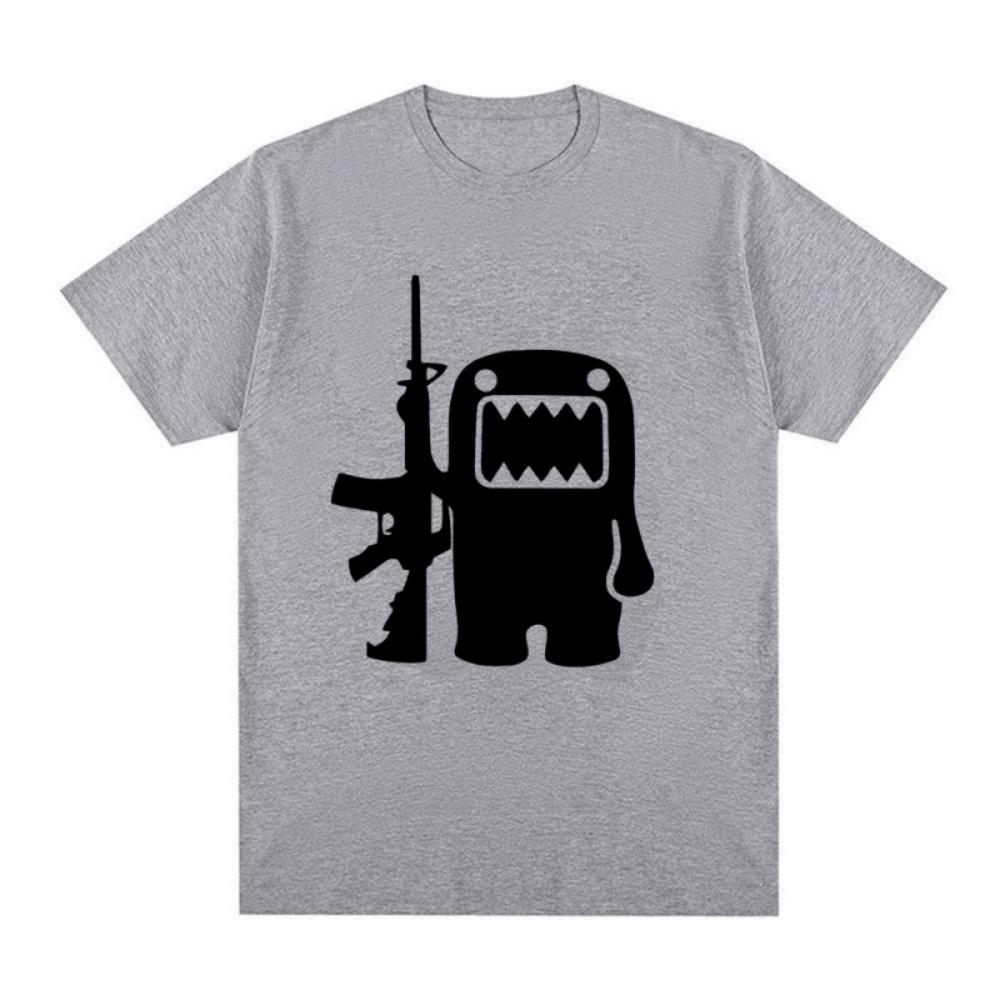 Epic Face Domo Kun Fun Meme Summer Mens and Womens Casual Loose Short sleeved Tshirt