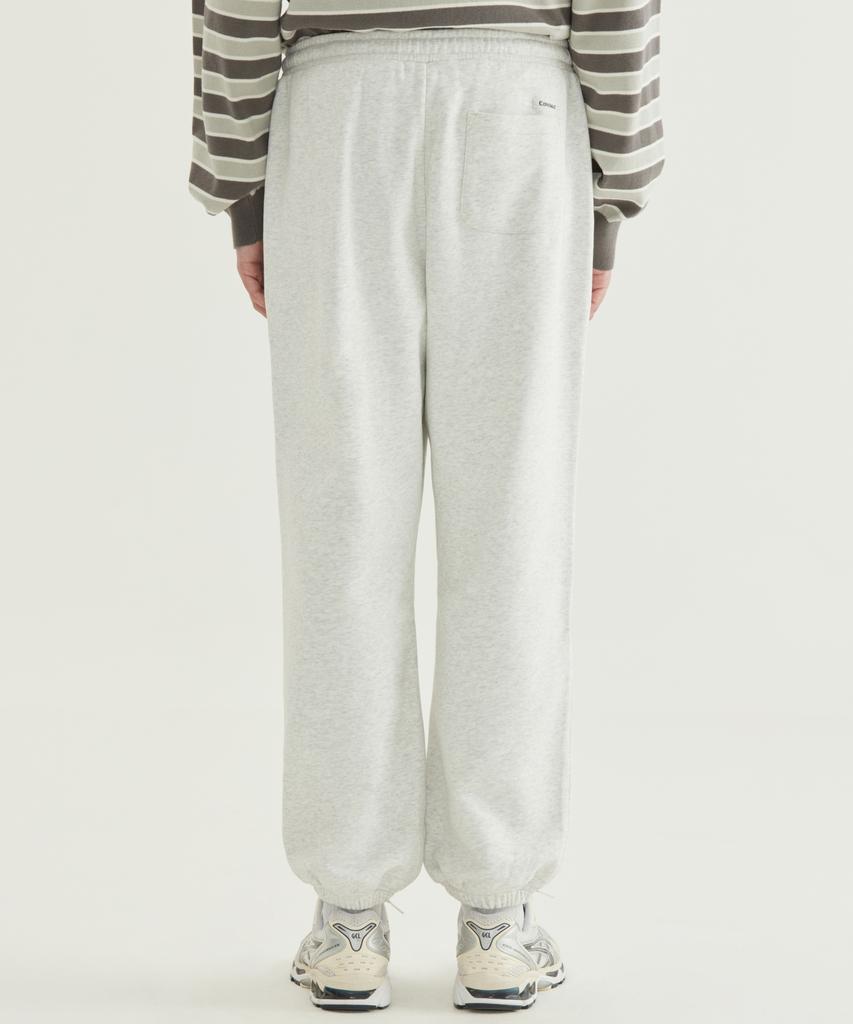 COVERNAT Arch Logo Regular Jogger Sweatpants Heather Grey
