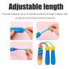 2 Pcs Jump Rope for Kids Adjustable Rainbow Jumping Rope with Wooden Handle for Outdoor Fun Sport