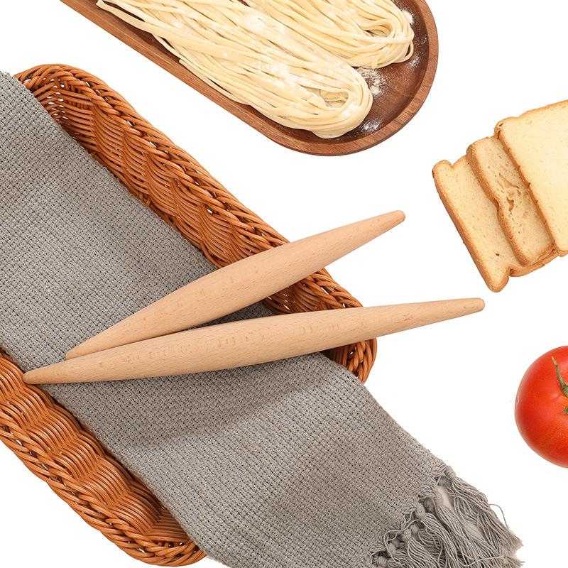 Kleiner Nudelholz für Dumpling-Teig aus Holz - Unbehandeltes Buchenholz Backwerkzeug