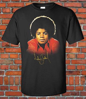 Fiatal Mike Jackson R&B Zenei Énekes Uniszex Pamut Póló Klasszikus EXKLUZÍV Uniszex Póló