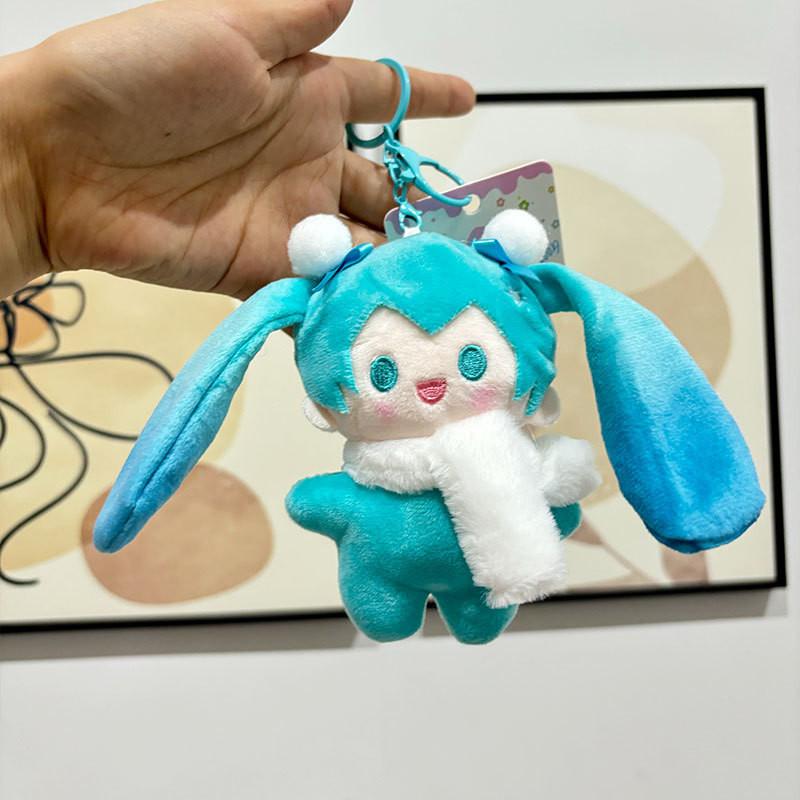 

Adorable Hatsune Miku Plush Keychain Soft Short Plush Doll For Girls Gift