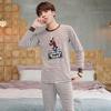Children's Cotton Wool Thermal Long Johns Set for Boys & Teens - Medium to Large Sizes, Autumn