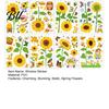 Stain-proof Window Cling 8 Sheets Spring Clings Butterfly Flower Hummingbird Decals to Prevent High-quality PVC Decal Bird Strikes Reusable