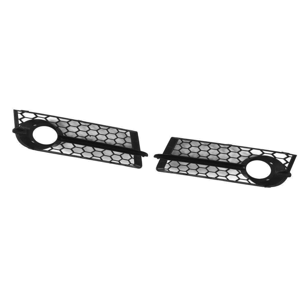 2pcs Front Fog Light Grill Left Right Glossy Black Grille Replacement for TT 8J Standard Bumper