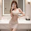 Sex underwear large size sexy inner French lace suspender pure desire spice girl slim-fit hip-wrapped nightdress women