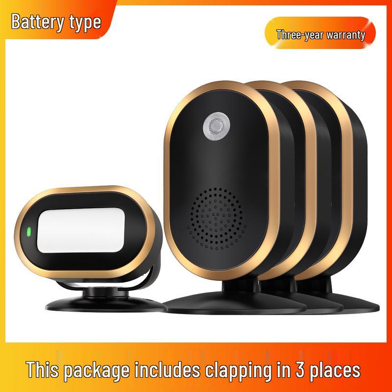 Sensor Store Entrance Alert: Welcomer Anti-theft Alarm and Split Doorbell for Supermarkets.