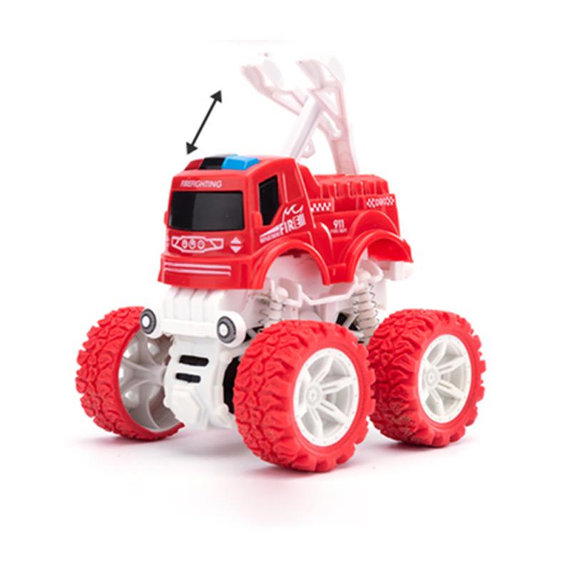 Children Inertial Stunt Car 4wd Off-road Vehicle Military Car Fire Truck Engineering Car Model Toys