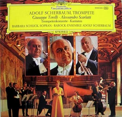 LP Record ADOLF SCHERBAUM  BARBARA SCHLICK  Trompetenkonzerte Kantaten 2530023 Deutsche Grammo 1971 Germany Classical Used