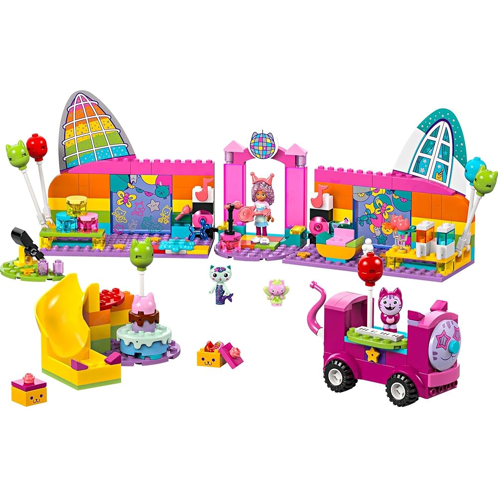 LEGO Gabby's Dollhouse Party Room Toy for Kids Ages 4-6 Educational Building Blocks