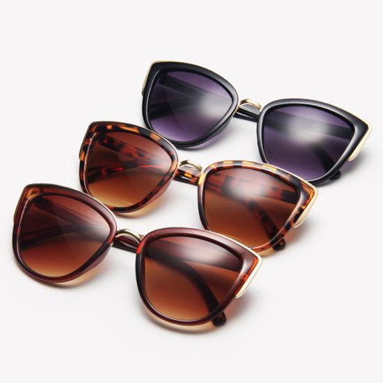 Women Sunglasses Vintage Style Thickened Lenses Leopard Print Fashion Cat Eye Women Sunglasses for Female