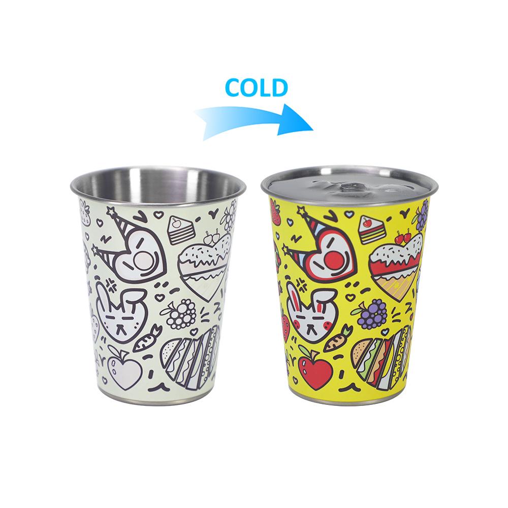 Valentine s Day Stainless Steel Color-Changing Beer Cups, Multi-Style & Capacity
