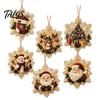 Craft Kits for Family Night 6Pcs/Set Christmas Ornaments DIY Faux Pearl Art Kit, Hanging Decorations Kit Personalized Tree with Round Charms