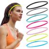 Bonbonfarbene Damen Herren Yoga Haarband Sport Stirnband Mädchen Sport Anti-Rutsch Schweißband Sport Fitnessstudio Fußball Laufen Schweißband