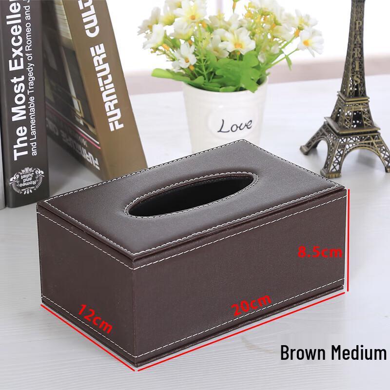 SEFASHYOH Leather Tissue Box