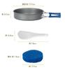 9-Piece Aluminum Cookware Set for Camping, Emergency Preparedness, Outdoor Activities, Includes Storage Bag, Cookware, Kettle, Spoon, Rice Bowl, Solo