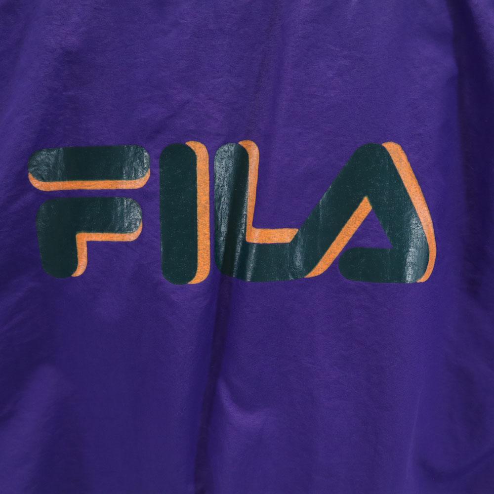 Fila 90s Old USA Made Nylon Jacket M Purple Mesh Lining Men's Used