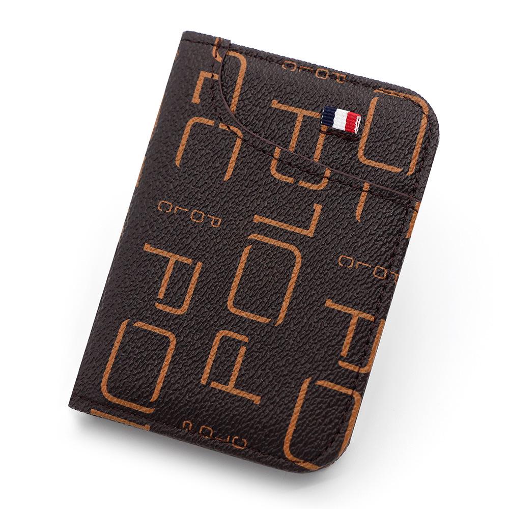 

Тонкий картхолдер с узором личи и кошелек для монет большой вместимости