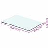 VidaXL Panneaux d'étagère 2 pcs Verre Transparent 40 x 20 cm