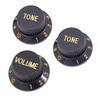 Guitar Knobs Set Potentiometer Caps Plastic Guitar Knobs Plastic Texture for Electric Guitar Volumes and Tone Controls