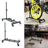 Vertical Bike Stand with Wheels Professional Space Saving Indoor Holder Iron