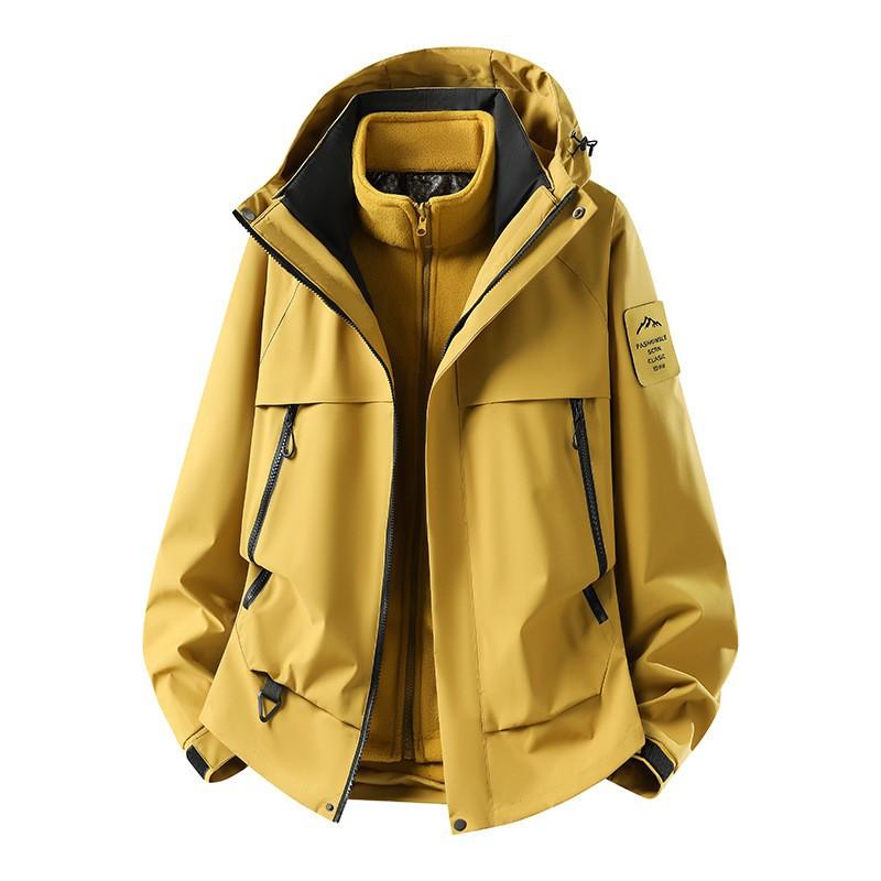3-in-1 Outdoor Jacket Men Women Hiking Camping Climbing Windproof Waterproof Coat