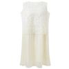 Sancai New Chinese Style Sleeveless Faux Two-Piece Long Dress