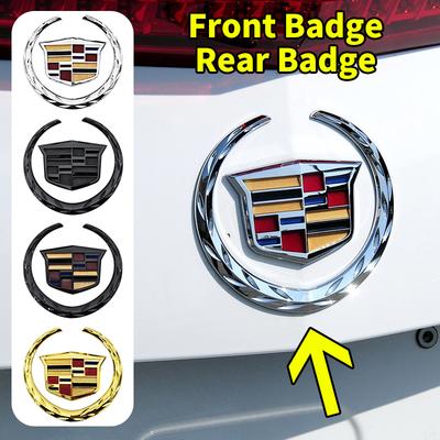 1PCS for Logo SRX ATS XTS 2021 2020 2019 2018 2017 Car Front Center Grille Emblem Rear Trunk Badge Sticker Accessories