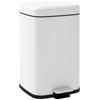 20L Kitchen Bin with Soft-Close Lid and Pedal, Removable Inner Bucket, 28L X 35W X 45H Cm, White